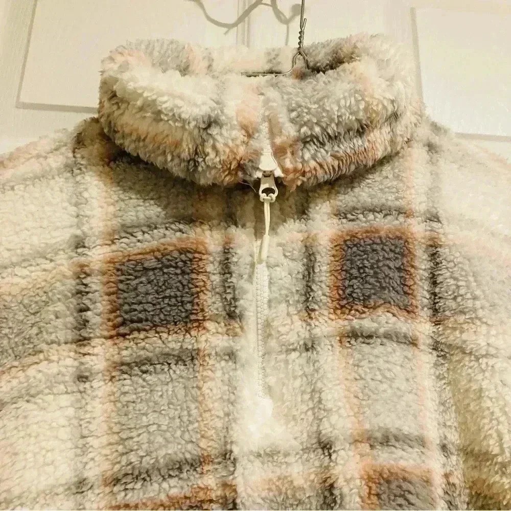 Pink Rose Girl’s Fleece Quarter Zip Sweatshirt Pullover Sweater Sz. Large NWOT - Picture 5 of 12